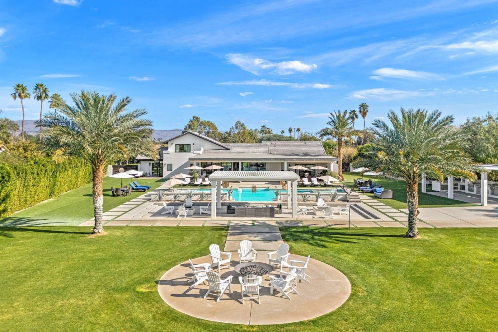 Back yard of a La Quinta vacation home